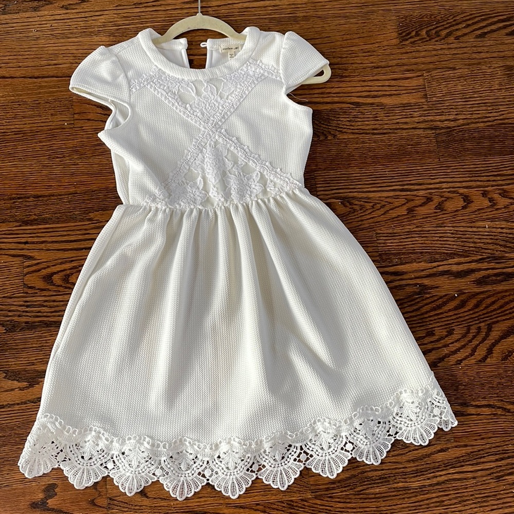 Monteau Girls White Dress | Size 12